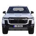 White Toyota SUV Front And Rear Views 3d model