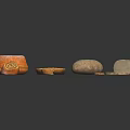 Assorted Baked Bread Items Displaying Donut Swirl Roll Lattice Pie Loaf And Sliced Bread