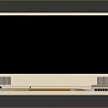 Laptop With Unique Design White Body Black Screen And Yellow Orange Keys