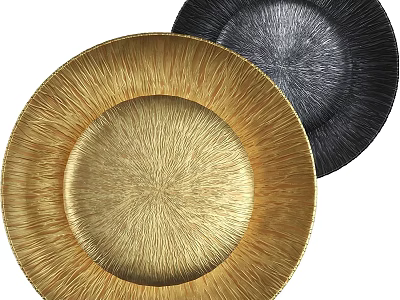 Modern Round Design Wall Lamps With Gold And Black Textured Surface For Home Decor 3d model