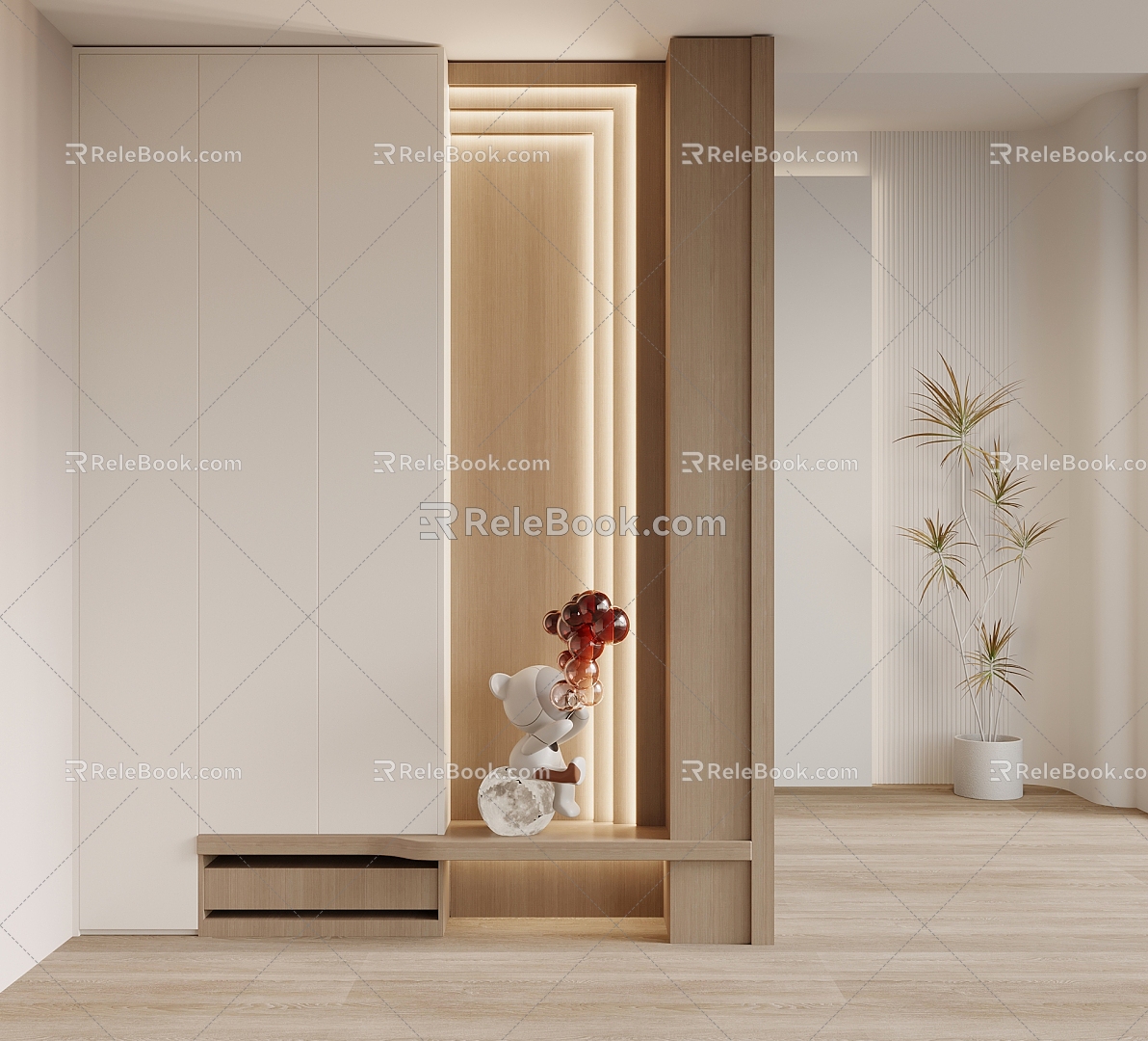 Entrance Partition Entrance Shoe Cabinet Shoe Cabinet 3d model