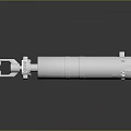 3D Rendered White Fragmentation Grenade Prototype With Handle And Safety Pin Design