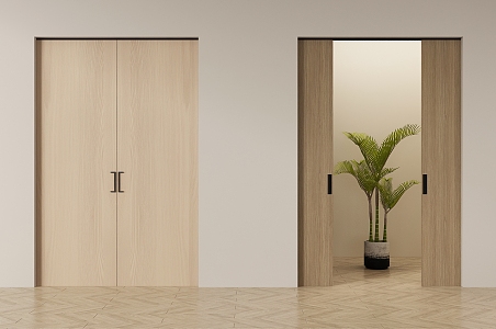 Modern sliding door sliding door sliding door invisible sliding door hidden sliding door 3d model