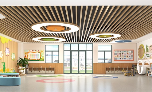 Modern Kindergarten Hall 3d model