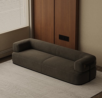 Three-seat sofa 3d model