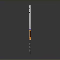 Measuring Tool With Silver Long Rod Orange Square Structure And Bottom Silver Ball