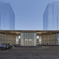 Modern Simple Sinking Courtyard Sales Department Club 3d model