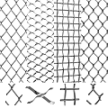 Metal Mesh Room Dividers With Various Woven Patterns And Connector Parts
