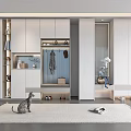 Modern Shoe Cabinet Design With Storage Shelves And Elegant White Finish