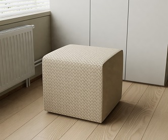 Sofa stool square shoe stool 3d model