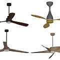 Modern Ceiling Fan Designs With Wooden Blades And Metal Frames For Home Decor