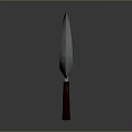 Heart Shaped Curved Metal Blades With Red Handles On Gray Background