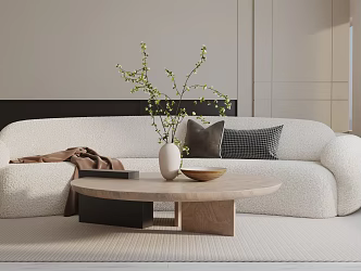 Modern three-seat sofa 3d model