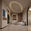 High End Modern Beauty Salon Reception Lounge With Warm Elegant Stylish Comfortable Interior Design