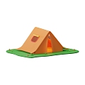 Modern Tent Camping Tent Cartoon Tent 3d model