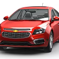 Red Four Door Sedan Car With Sunroof And Silver Alloy Wheels Design