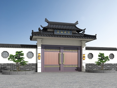 Chinese Gate 3d model