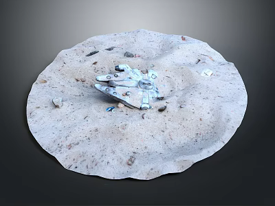 Modern Aircraft Wreckage game 3d model