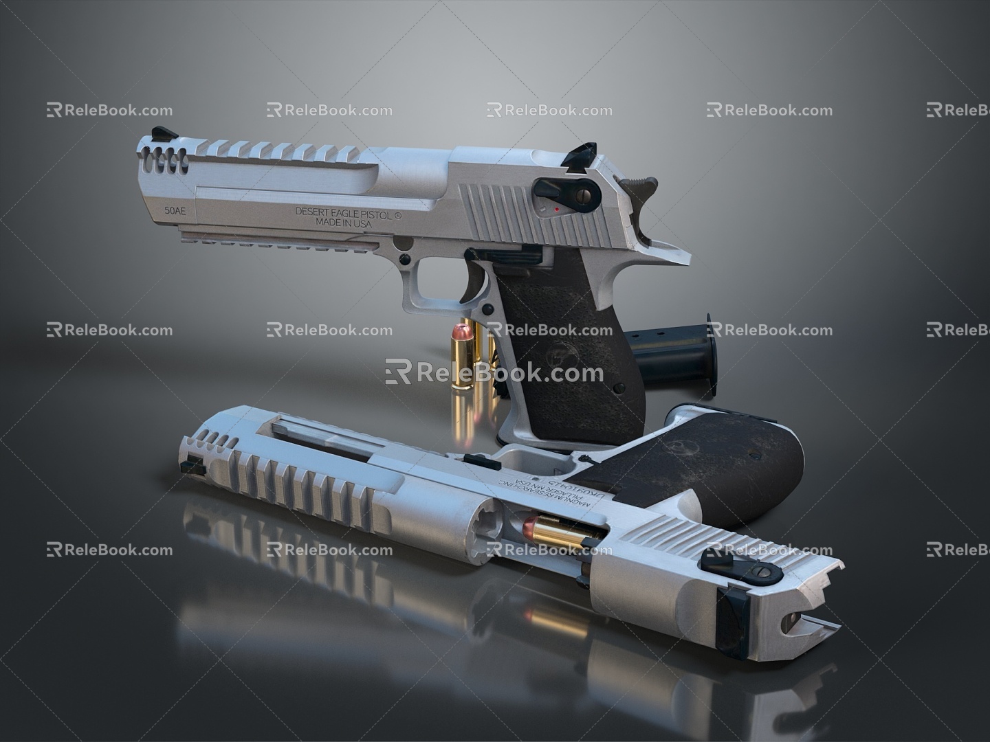 pistol semi-automatic pistol automatic pistol modern weapon hot weapon hot weapon gun military 3d model