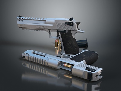 pistol semi-automatic pistol automatic pistol modern weapon hot weapon hot weapon gun military 3d model