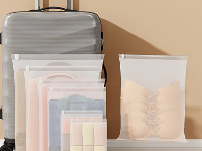 Multi Size Travel Storage Bags To Organize Luggage For Trips 3d model