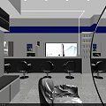 Modern Minimalist Hair Salon Interior Design With Stylish Chairs Large Mirrors And Clean Reception Space
