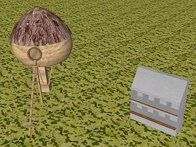 Modern Chicken Nest 3d model