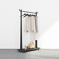 Hanger Floor Hanger Mobile Hanger Coat Rack Hanger Hanger 3d model