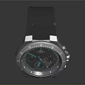 Trendy Modern Fashion Watch Featuring Blue Dial Rubber Strap and Sleek Metal Case Design