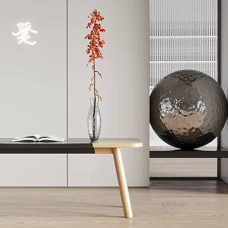 Modern vase plant ornaments 3d model