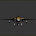 Modern Fighter Jet With Orange And Brown Camouflage Sleek Aerodynamic Design