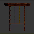 Elegant Octagonal Mahogany Table With Carved Legs And Classic Design