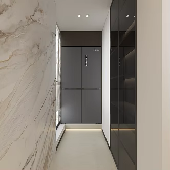 Modern Refrigerator Glass Wine Cabinet 3d model