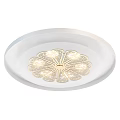 Modern Minimalist Round Ceiling Lights With White Floral Pattern LED Lighting 3d model