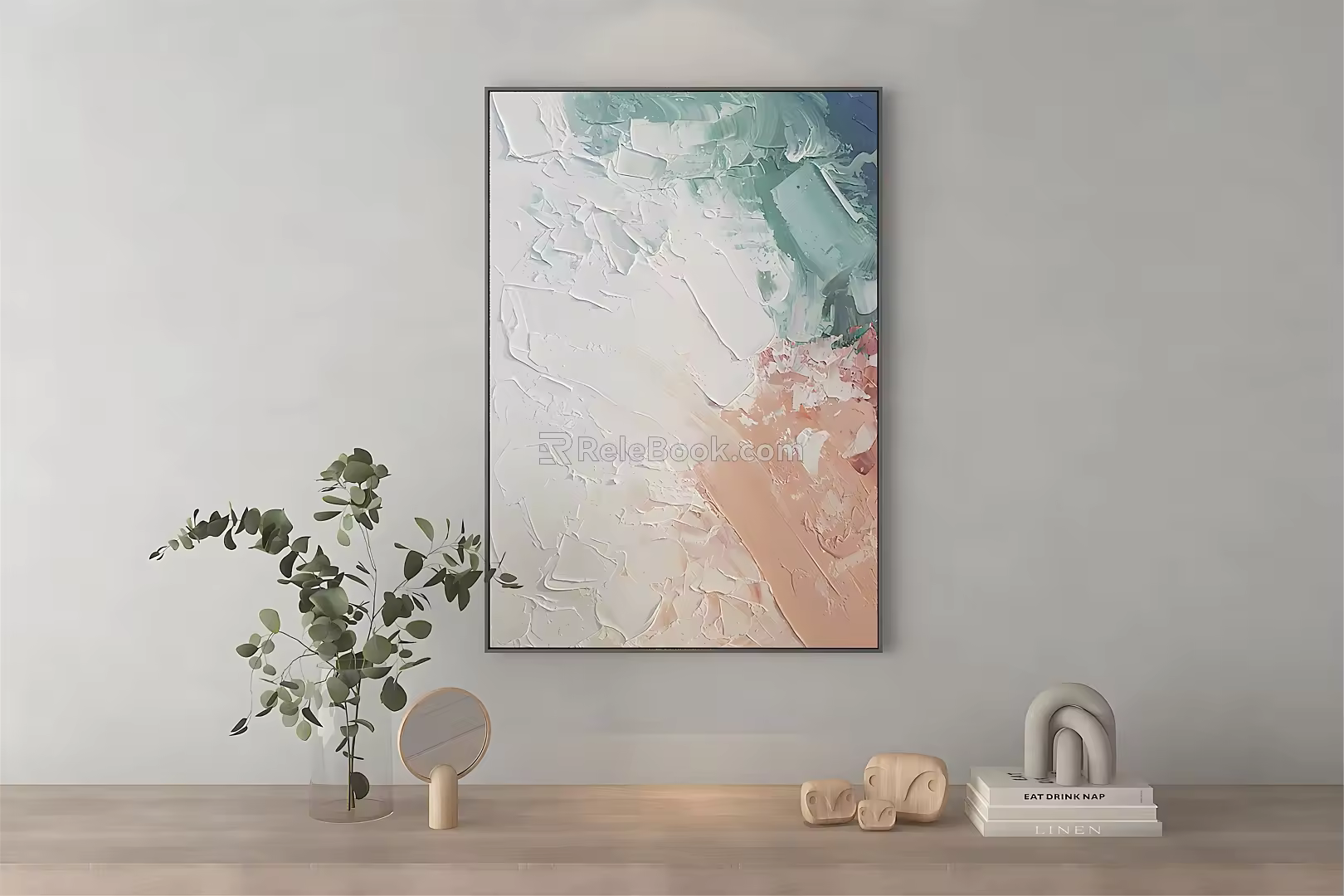 Modern abstract painting texture painting 3d model