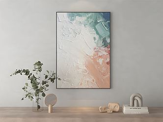 Modern abstract painting texture painting 3d model