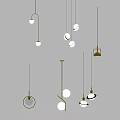 Modern Pendant Lights With Various Designs Glass Globes And Metal Frames