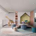 Modern Children's Recreation Area Children's Activity Room 3d model