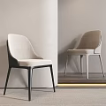 Modern Accent Chair With Beige Upholstery And Black Metal Legs In Minimalist Interior Design