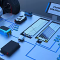 Electric Vehicle Powertrain Model With Battery Motor Wheels And Charging Components