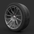Car Tire With Stylish Alloy Wheel And High Performance Tread Design