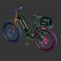 Modern Bicycle Bicycle Chain Car 3d model