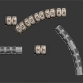 Durable Metal Corrugated Pipe Components With Curved And Straight Fittings