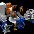 Industrial Equipment With Robotic Arm Mechanical Structures And Assembly Components