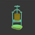 Vintage Wooden Manual Fruit Press With Perforated Container And Stand