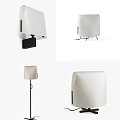 Modern White Lighting Combinations With Wall Floor And Table Lamps