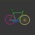 Sleek Modern Bicycle With Silver Frame Black Seat And Reflective Surface