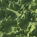 Natural Garden Landscape Design With Green Undulating Terrain And Lush Vegetation
