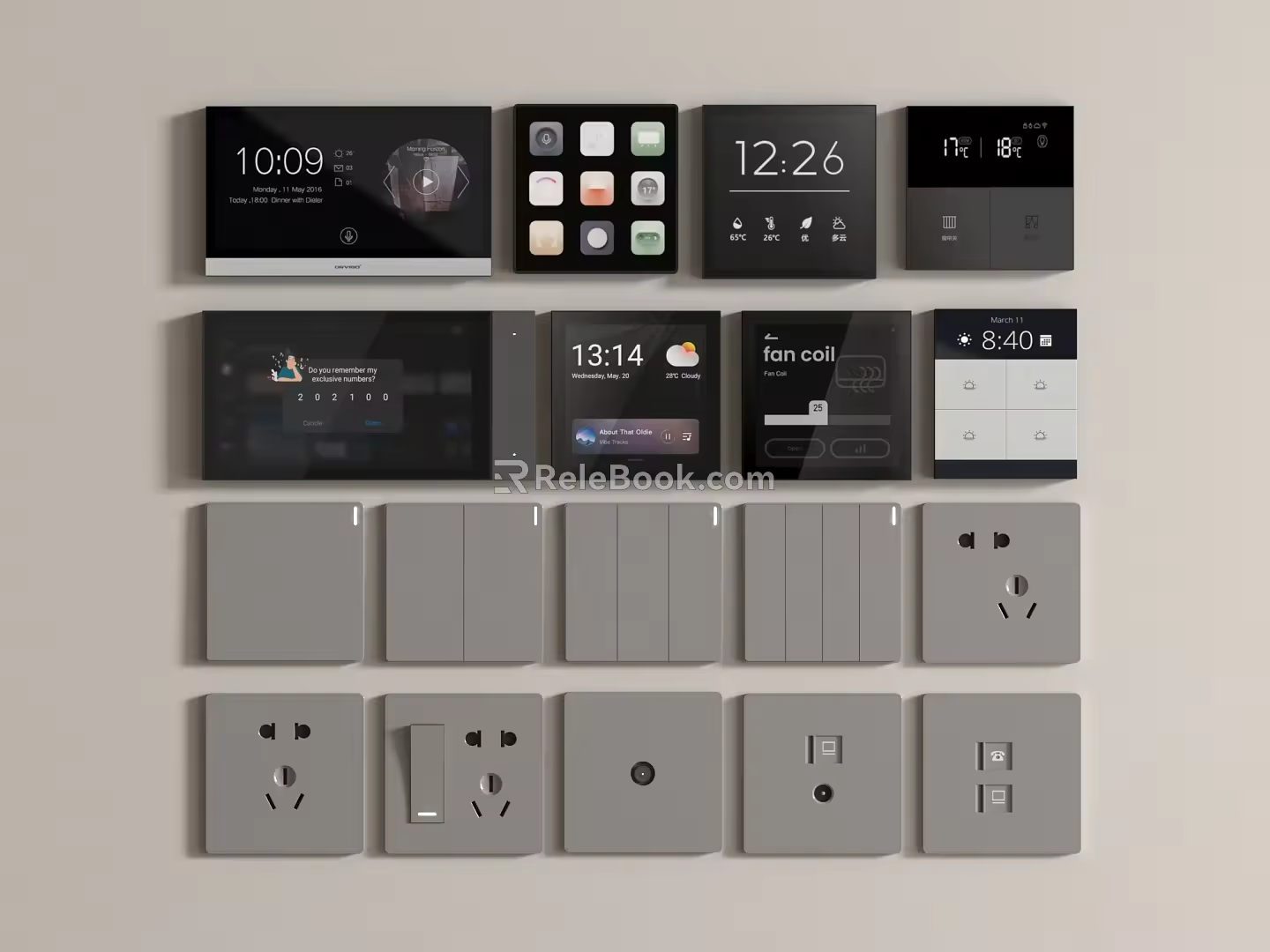 Switch Modern Smart Panel Visual Panel 3d model