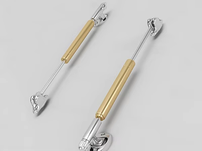 Hardware Tools Gas Struts with Gold Silver Metallic Finish for Furniture Support 3d model